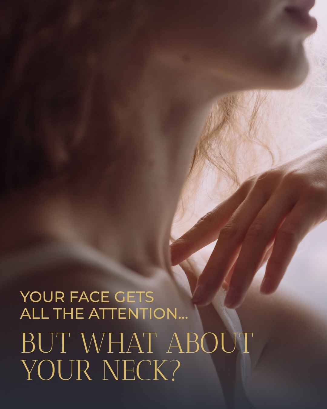 The neck is one of the first areas to show signs of aging, so it deserves the same attention as your face! Want personalized skincare recommendations? Schedule a consultation with O’Brien, RN by using our link in bio.